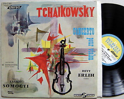 LP Devy ERLIH : Tchaikovsky Concerto.. / Ducretet-Thomson 370 C 001, stereo