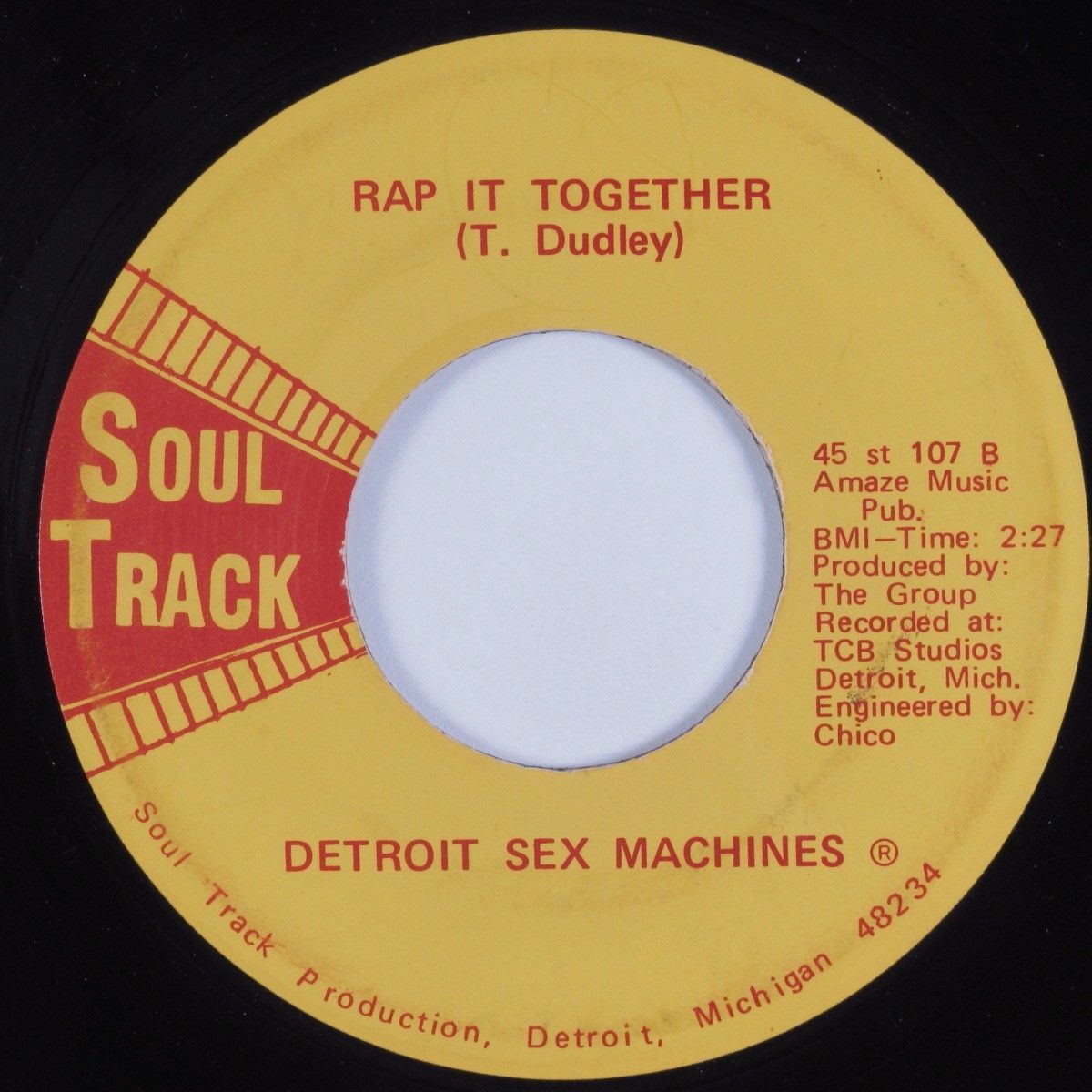 Funk 45 DETROIT SEX MACHINES Rap It Together SOUL TRACK HEAR