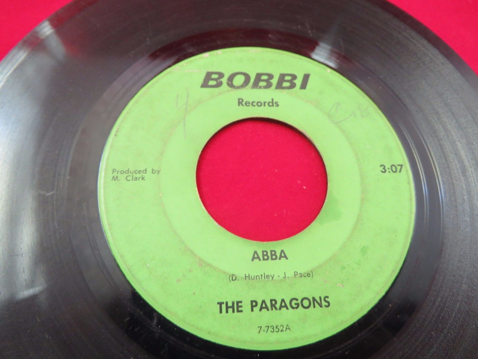 THE PARAGONS ABBA/BETTER THAN I RARE GARAGE ROCK BOBBI 7-7352 HEAR