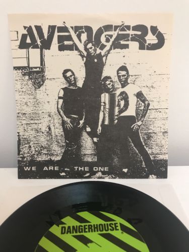 AVENGERS we Are The One Original 7" Crucified Dangerhouse Darby Crash Germs Kbd