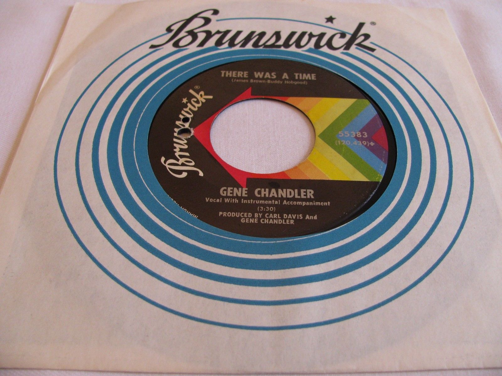 GENE CHANDLER - THERE WAS A TIME / THOSE WERE THE GOOD OLD DAYS - BRUNSWICK