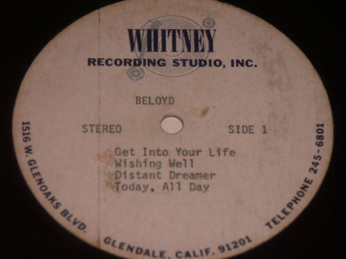 BELOYD TAYLOR ACETATE LP UNRELEASED "BELOYD" NM "GET INTO YOUR LIFE"