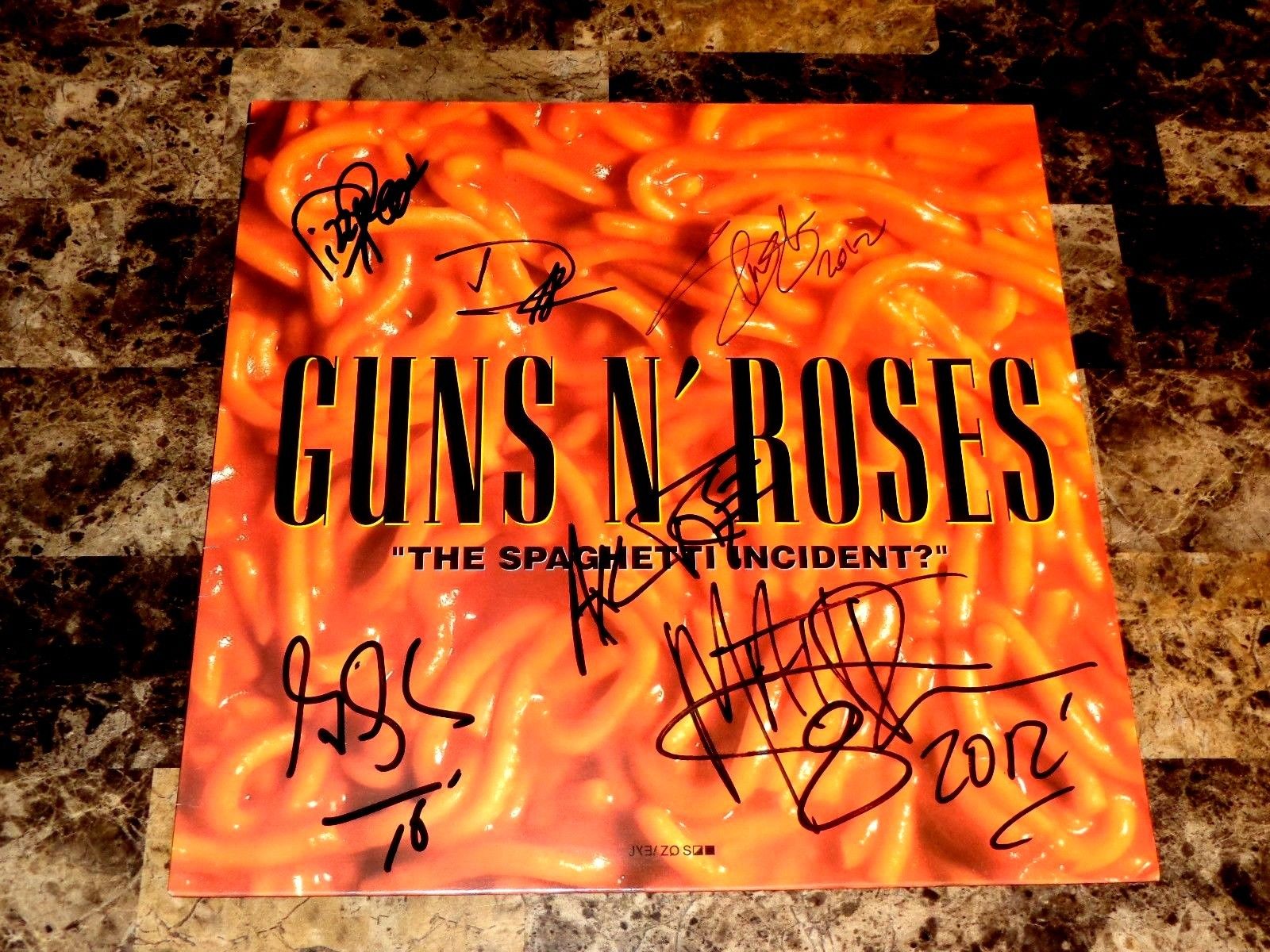 Slash & Duff McKagan Signed Autographed GUNS N ROSES Lies Record Album LP Axl Rose