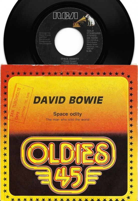 DAVID BOWIE 7" SPACE ODDITY 80's HOLLAND Oldies 45 Series DUTCH ONLY