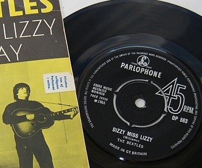 BEATLES 1965 UK EXPORT Parlophone 45 - Dizzy Miss Lizzy / Yesterday DP 563 EX+