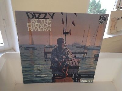 DIZZY GILLESPIE - AT THE FRENCH RIVIERA - PHILIPS - BLACK MONO - NM - SIGNED