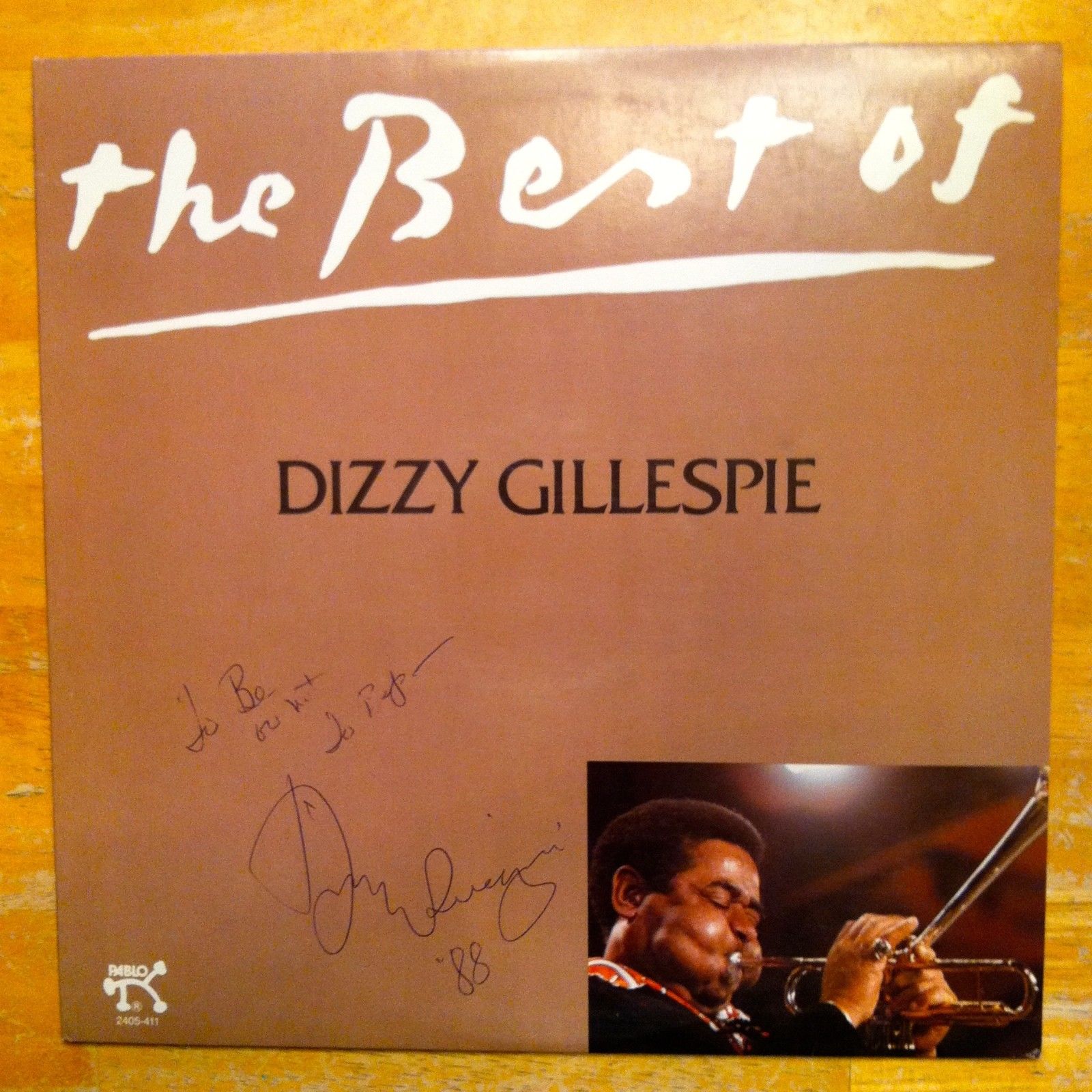 The Best of Dizzy Gillespie, 1980 Pablo LP Signed by Dizzy