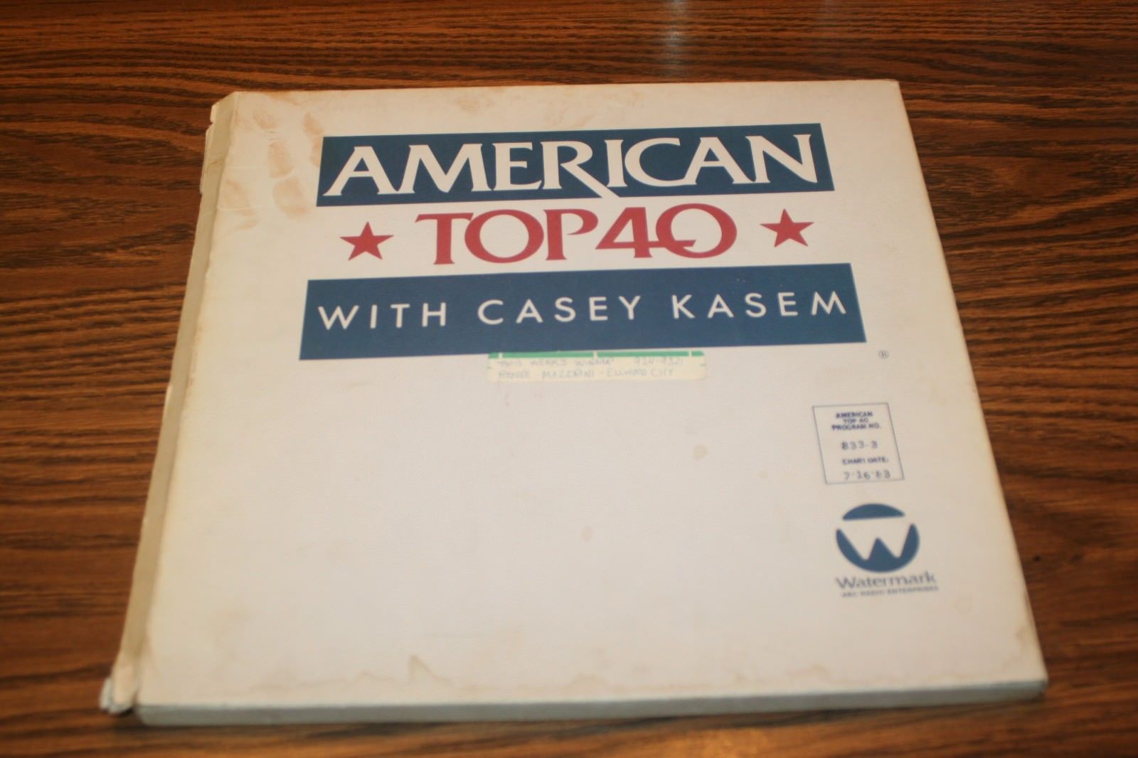 Korean Pinpoint Postbud popsike.com - AMERICAN TOP 40 CASEY KASEM 7-16-83 4 LP vinyl records w/cue  sheet RARE - auction details