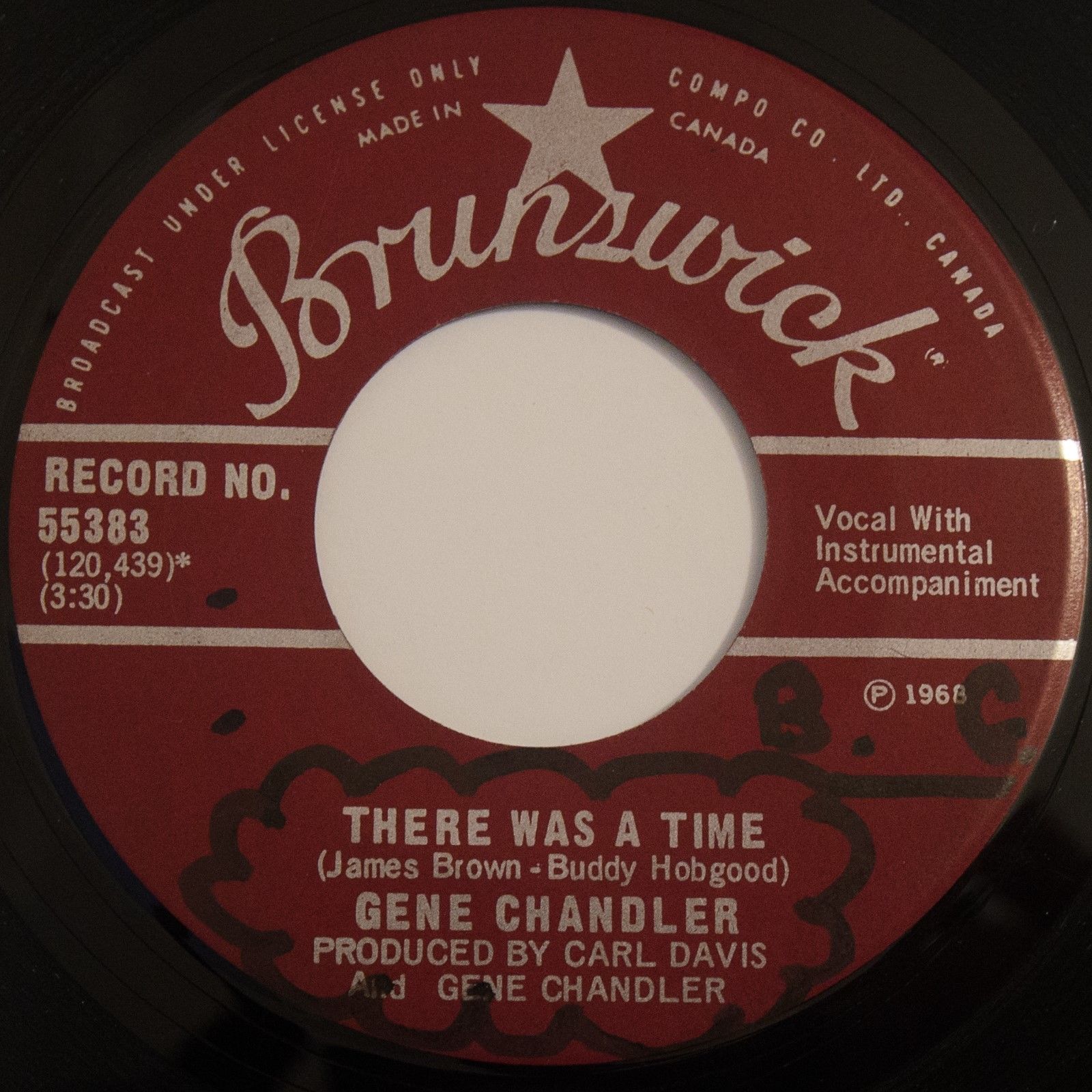 Northern Soul GENE CHANDLER There Was a Time  Those Were the Good EX Canada Orig