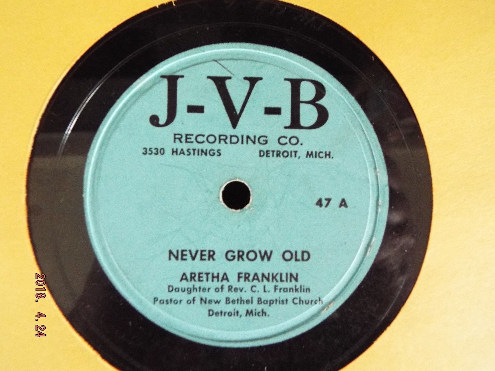 popsike.com - 1956 RARE R&B SOUL-DETROIT J-V-B RECORDS 47-ARETHA 