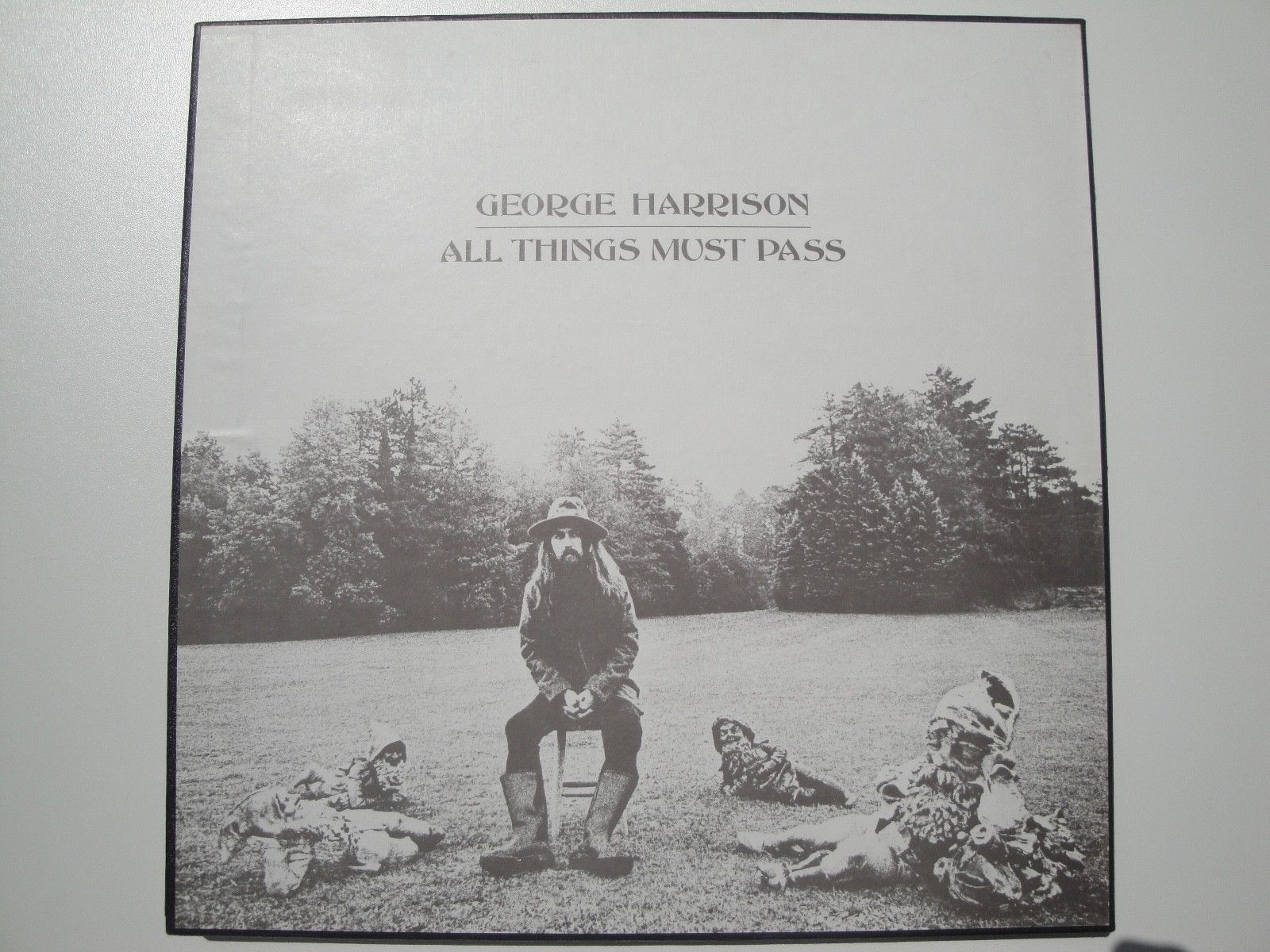 George Harrison All Things Must Pass Apple Stch 639 Rare Uk 1st Poster Mint