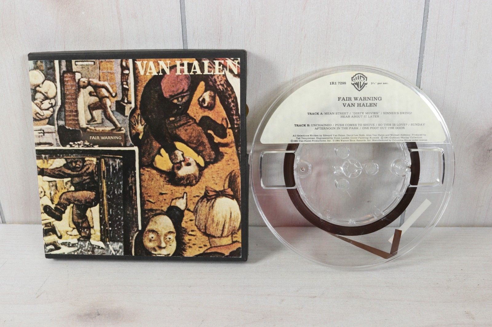  Van Halen Fair Warning Reel To Reel Tape Original 1980's Rock  Music In Box - auction details
