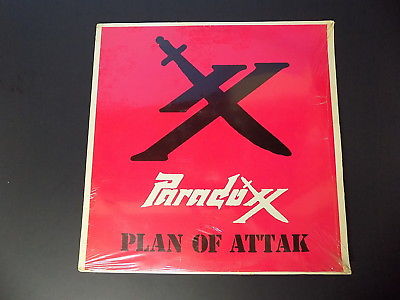 1985 SEALED Ultra RARE Private Chicago Metal "Plan Of Attak" PARADOXX Silver Fin