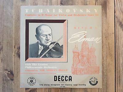 Decca LXT2970 - Tchaikovsky - Violin Concerto - Mischa ELMAN - Adrian BOULT RARE