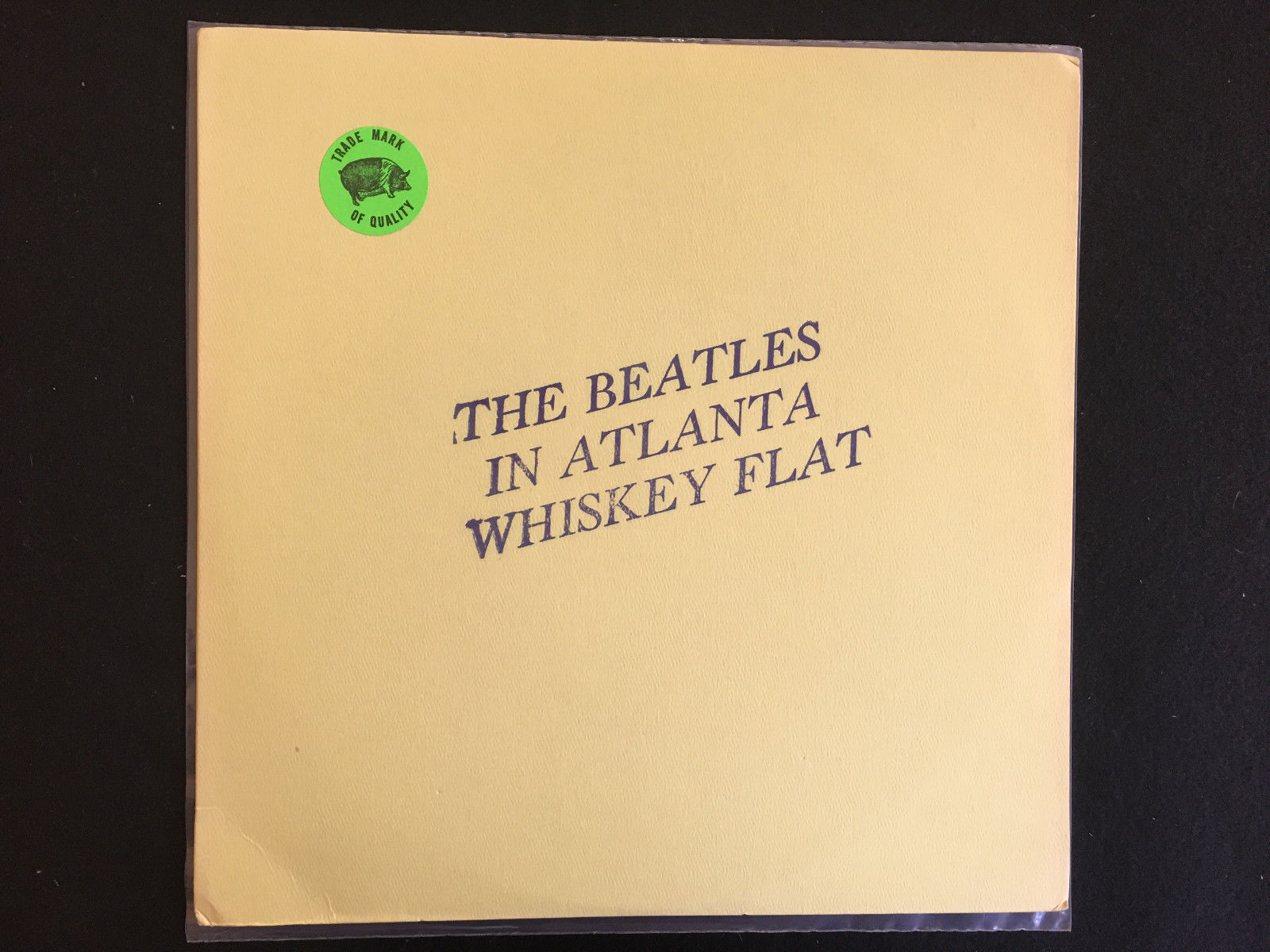 The Beatles-In Atlanta Whiskey Flat-rare orig live-Trademark of Quality disc-'74