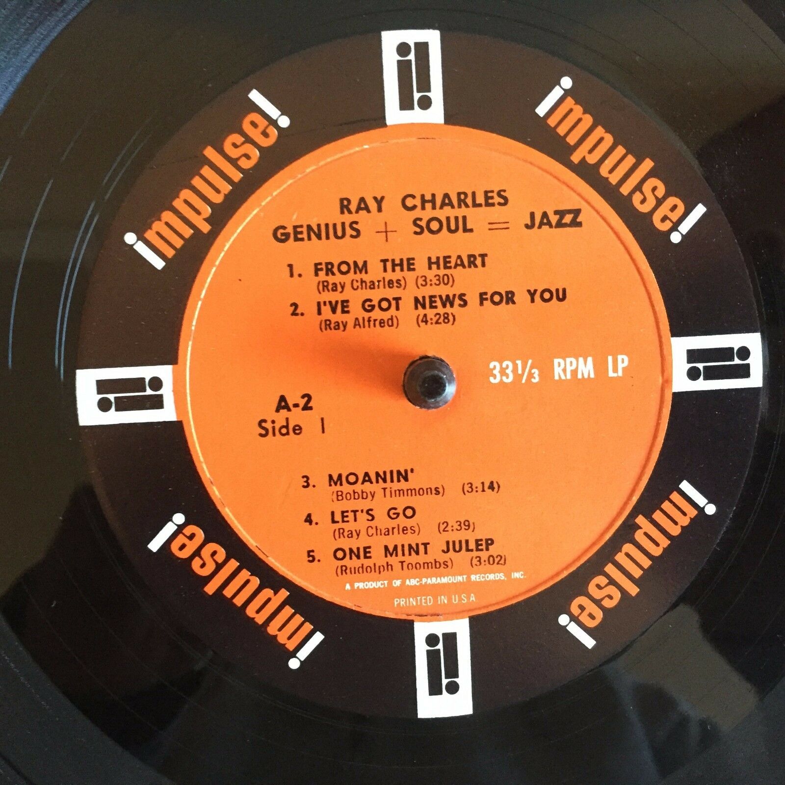 Pic 1 Genius+Soul=Jazz by Ray Charles 1961 Vinyl Impulse Records 1st Press Mono