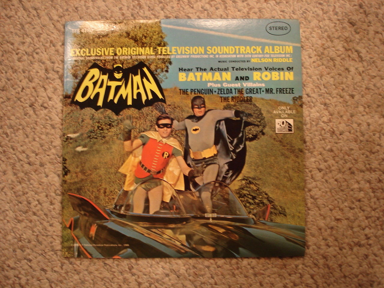 Batman Original Television Soundtrack 20TH Century Fox TFS 4180 1966 like new