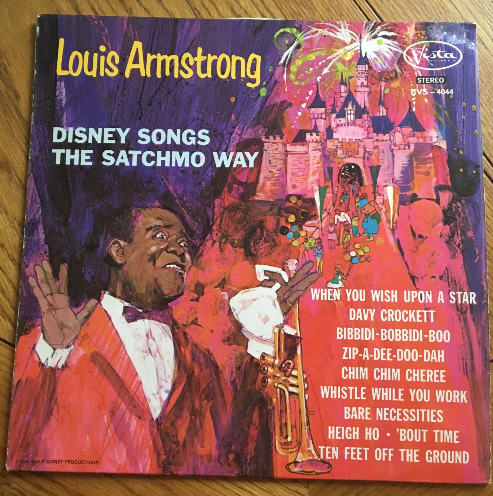 Louis Armstrong - Disney Songs The Satchmo Way UK 1968 LP Buena Vista Recs