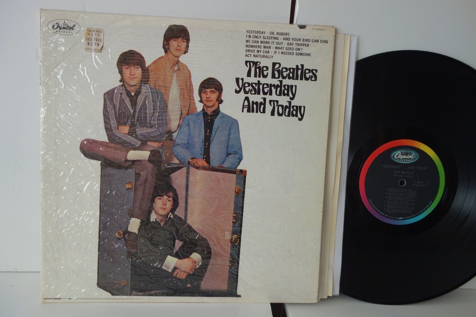 NM/EX- Beatles "Yesterday And Today" Butcher Cover UNPEELED shrink +2 stickers