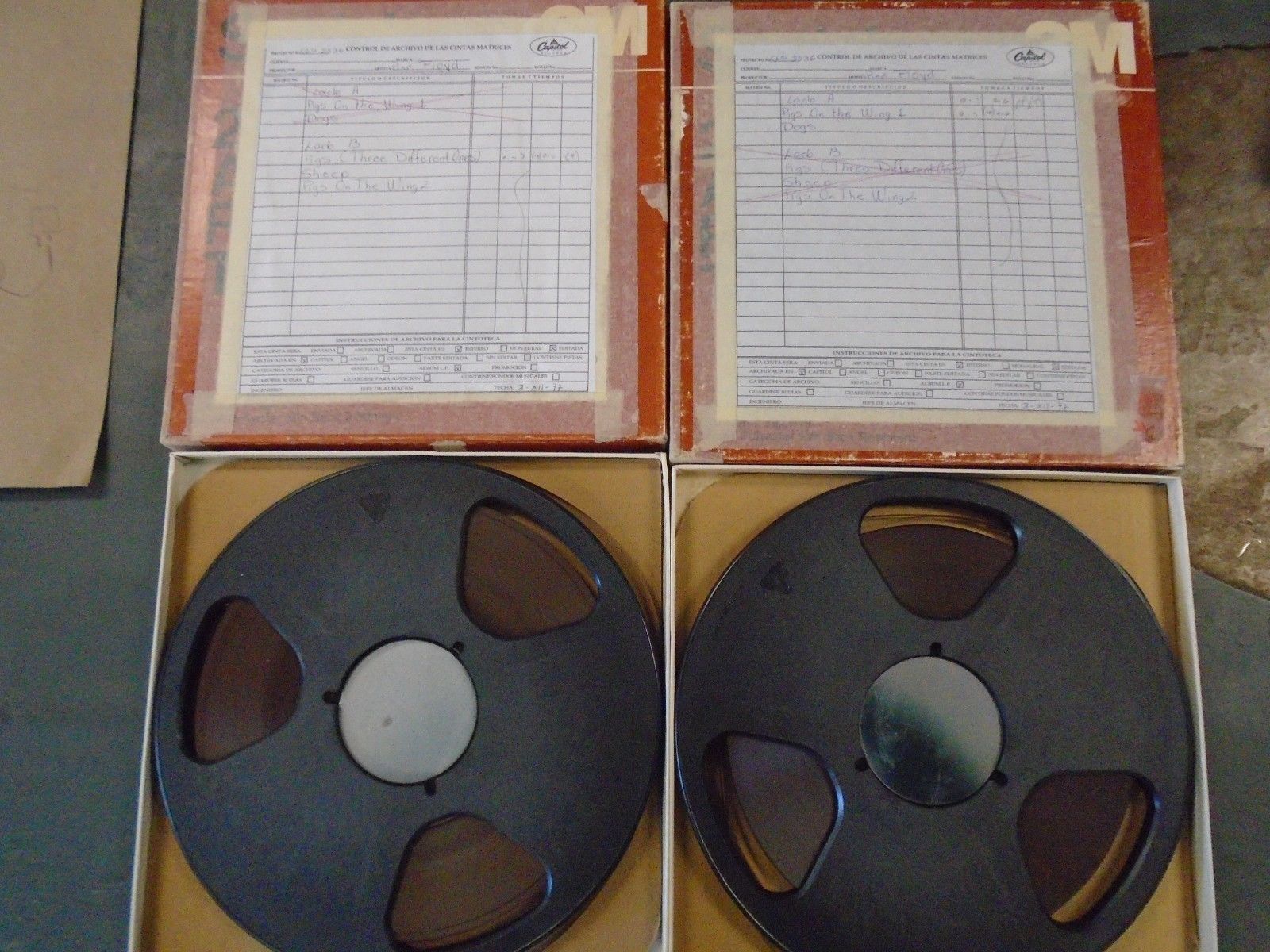  PINK FLOYD ANIMALS 15ips 2 TRACK Reel To Reel Record MASTER  TAPE - auction details