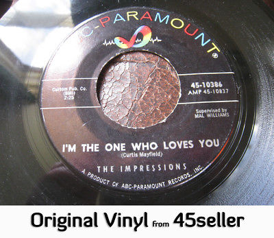 ? IMPRESSIONS 'I'm The One Who Loves You' 2 side northern soul 45 HEAR