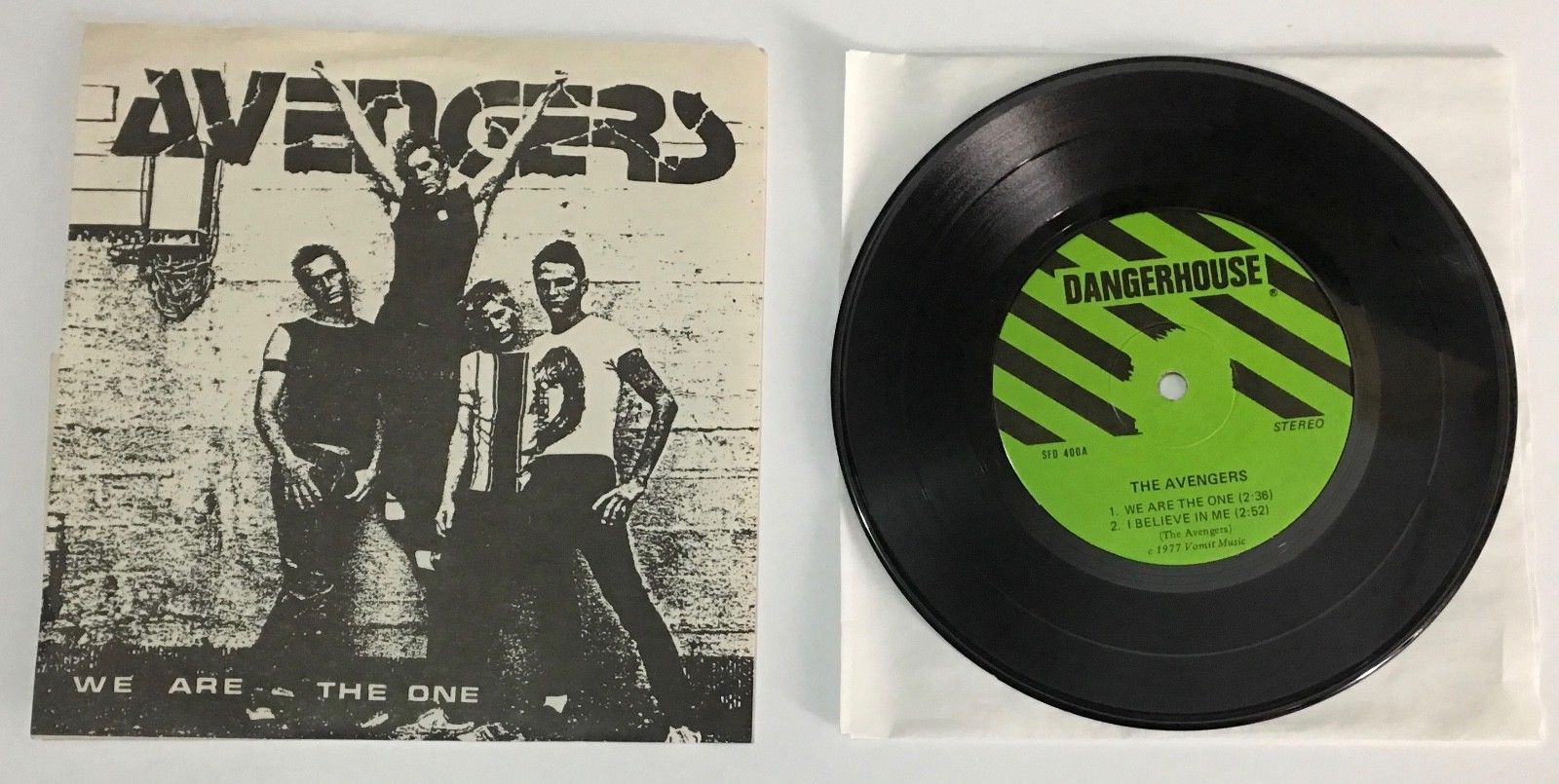 AVENGERS We Are The One 7" EP LP Dangerhouse Minor Threat KBD Punk SSD Hardcore