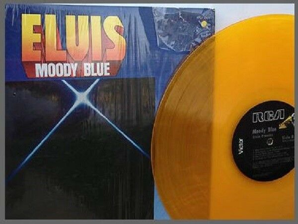 Pic 3 1977 Elvis Presley - Moody Blue  AFL-2428  EXPERIMENTAL YELLOW VINYL