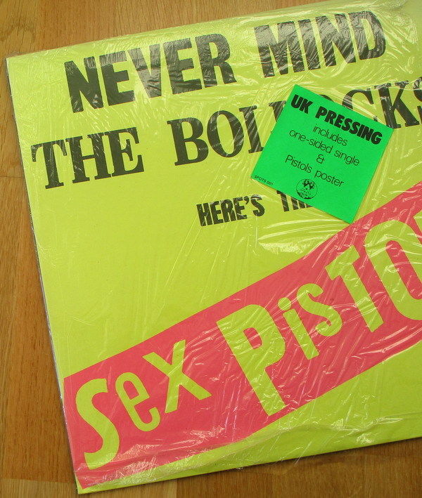 SEX PISTOLS mint 1977 Never Mind The Bollocks SHRINKWRAP SPOTS 001 and 7" POSTER