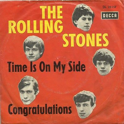 ROLLING STONES Time is on my Side Orig. D Decca 25157 PS Single 5-KOPF COVER