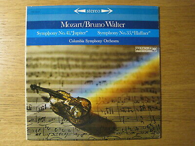 BRUNO WALTER "Mozart: Jupiter & Haffner Symphonîes" orig 6eye stereo LP