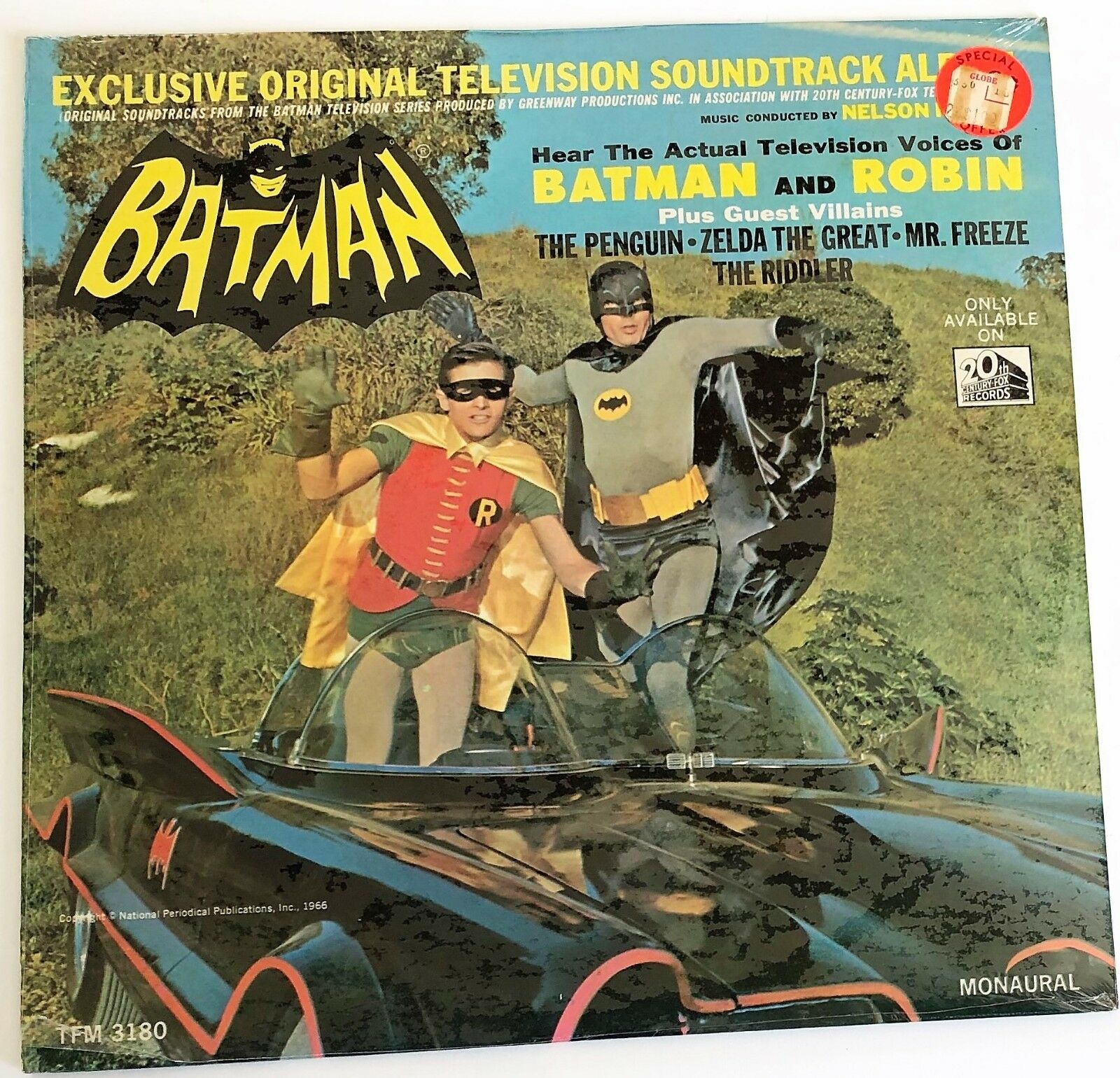 SEALED Soundtrack LP Batman Original Television Album 20th Century TFM-3180 MONO