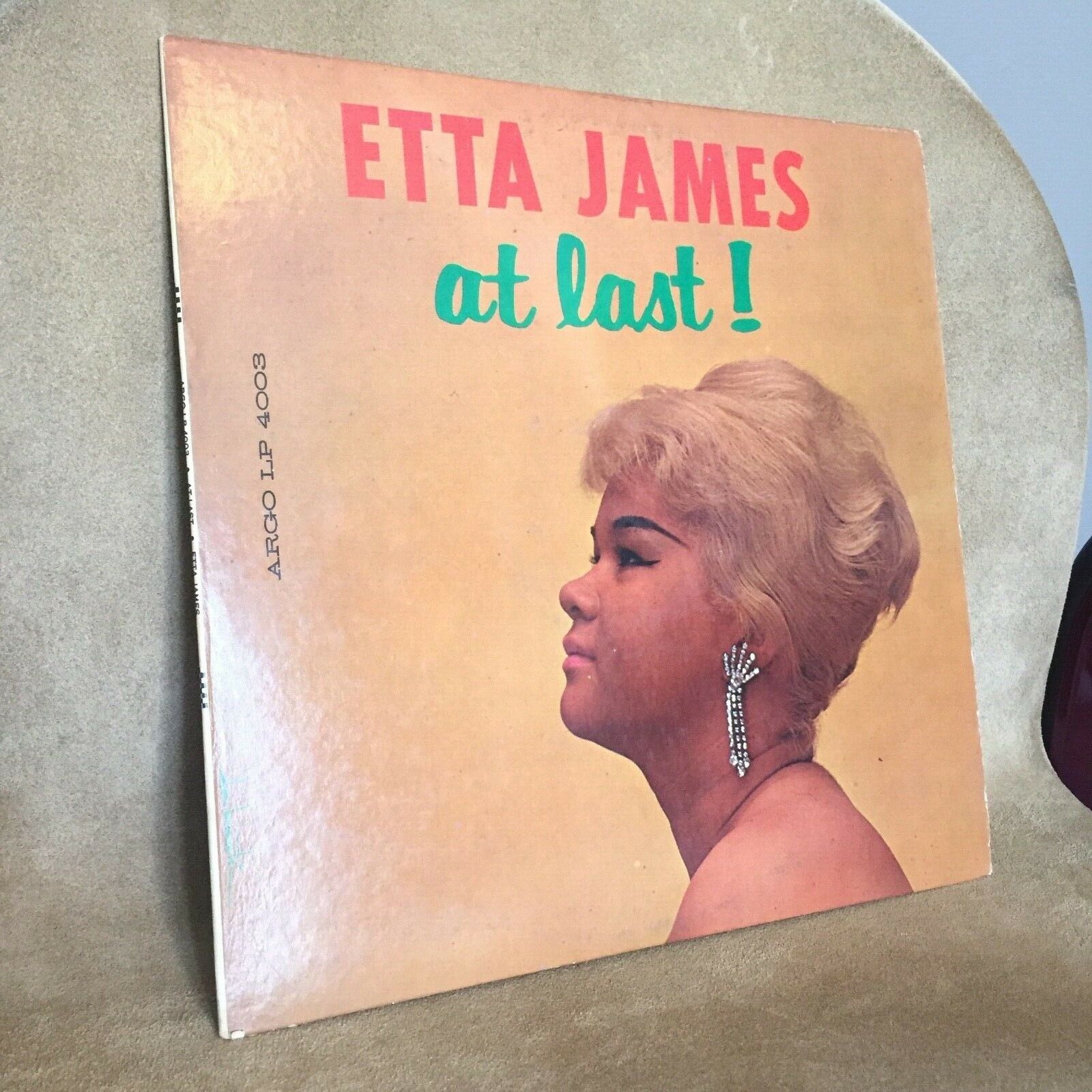 Etta James ?– At Last  (1961) Vinyl LP-4003 [ARGO] Mono, 1st Pressing Mint-