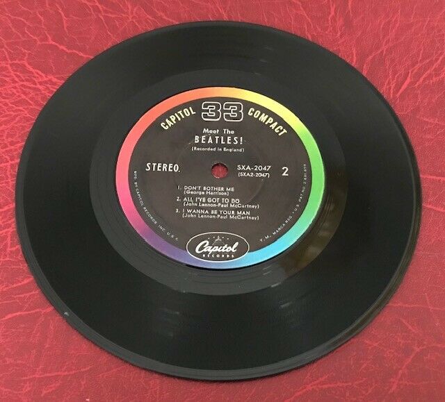 Pic 2 THE BEATLES-MEET THE BEATLES-CAPITOL COMPACT 33 RPM-1964 7" JUKEBOX EP SXA 2047