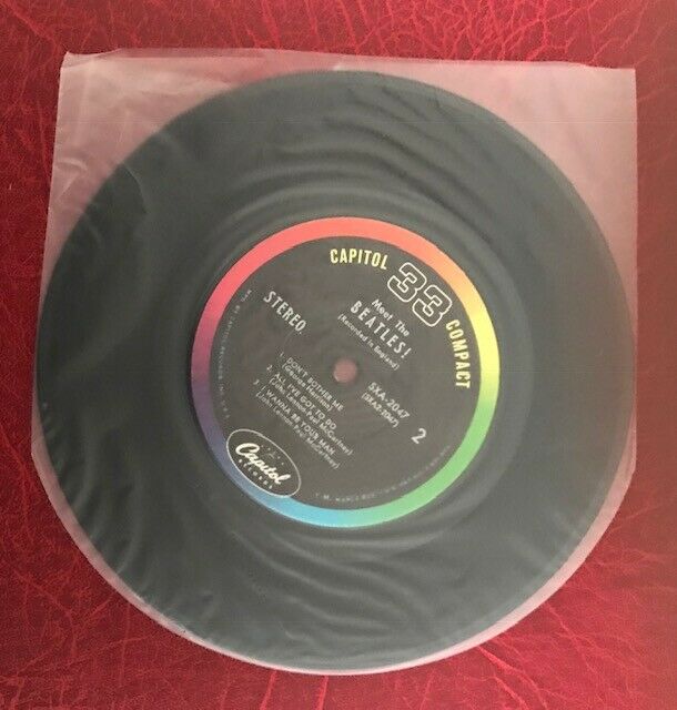 Pic 4 THE BEATLES-MEET THE BEATLES-CAPITOL COMPACT 33 RPM-1964 7" JUKEBOX EP SXA 2047