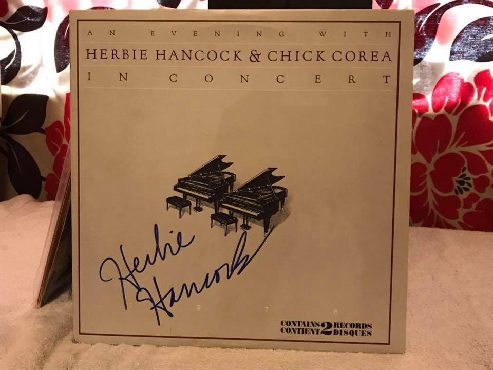 An Evening With Herbie Hancock&Chick Corea In Concert Autographed Lp