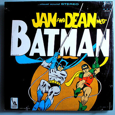 JAN & DEAN MEET BATMAN RARE ORIGINAL 1966 LIBERTY STEREO LP IN SHRINK STUNNING
