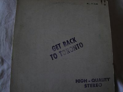 THE BEATLES, GET BACK TO TORONTO VINYL LP  I.P.F. RECORDS 1, STEREO BRITISH ROCK