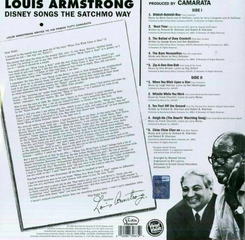 Pic 1 ARMSTRONG LOUIS DISNEY SONGS THE SATCHMO WAY VINILE LP RSD 2019 NUOVO