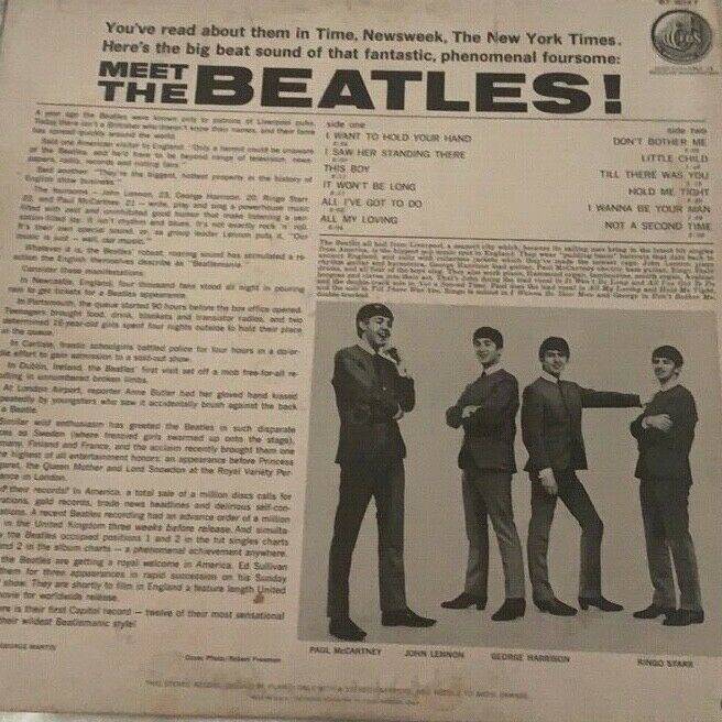 Pic 3 RARE “Meet the Beatles ” Vinyl
