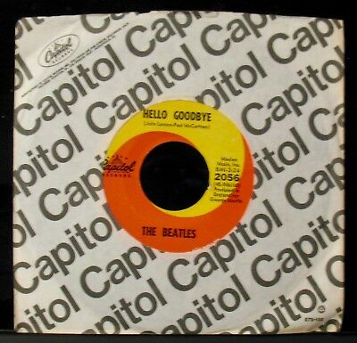 Pic 1 THE BEATLES-Hello Goodbye+I Am The Walrus-A Nice Radio Station 45-CAPITOL #2056