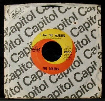 Pic 1 THE BEATLES-Hello Goodbye+I Am The Walrus-A Nice Radio Station 45-CAPITOL #2056