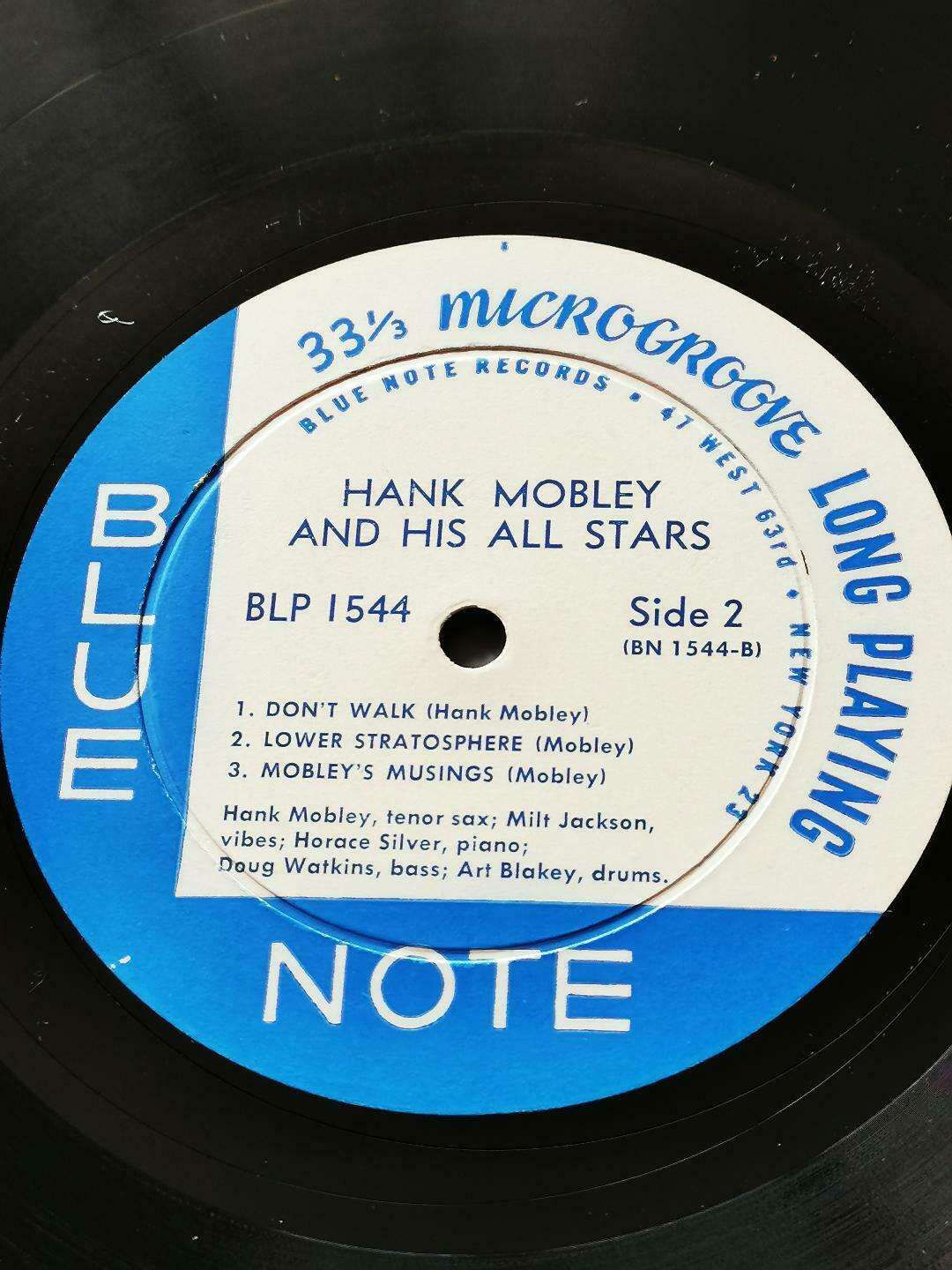 Pic 3 HANK MOBLEY AND HIS ALL STARS/BLUE NOTE BLP 1544/FLAT RIM/HEAVY VINYL/NM/EAR/DG