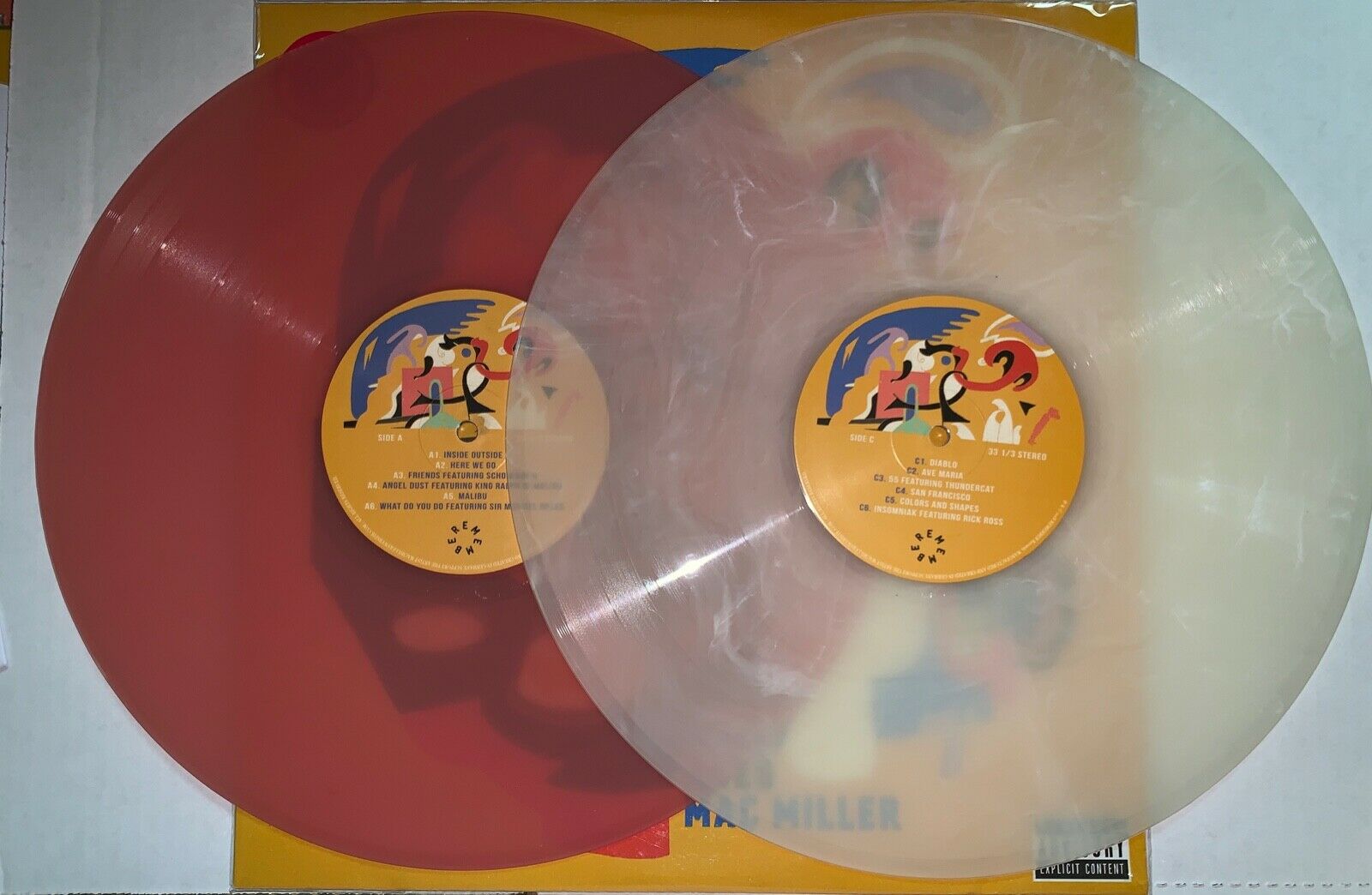 Mac Miller - Faces [New Vinyl LP] Explicit, Yellow, Colored Vinyl