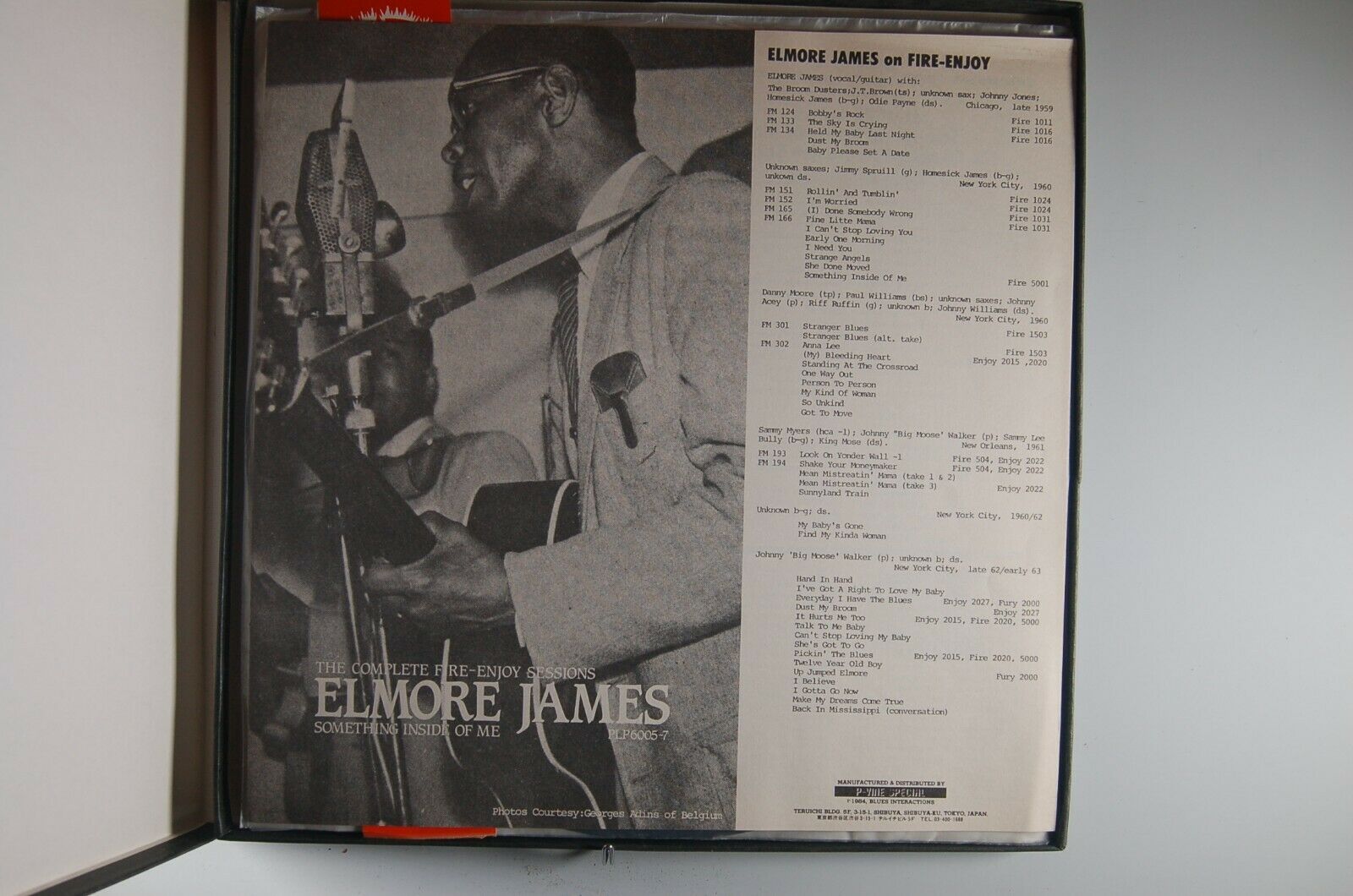 Pic 1 ELMORE JAMES Something Inside of Me, Complete Fire-Enjoy Sessions FIRE  MINT