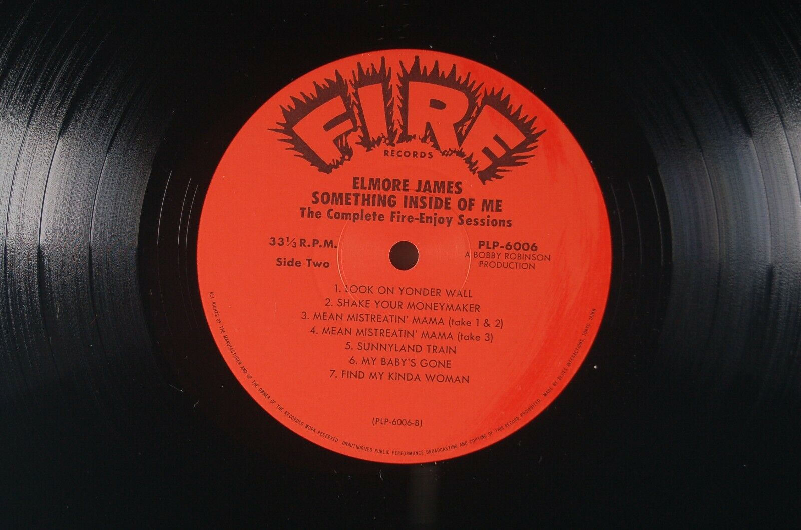 Pic 3 ELMORE JAMES Something Inside of Me, Complete Fire-Enjoy Sessions FIRE  MINT