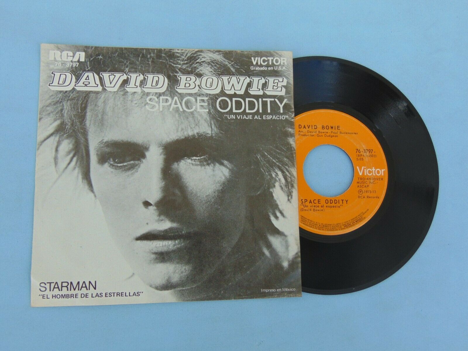 Pic 1 DAVID BOWIE  MEXICAN SINGLE SPACE ODDITY STARMAN FROM ZIGGY STARDUST LP