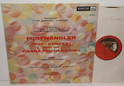 Pic 1 ALP 1526 Mendelssohn Tchaikovsky Weber Strauss "Pop" Concert VPO Furtwangler R/G