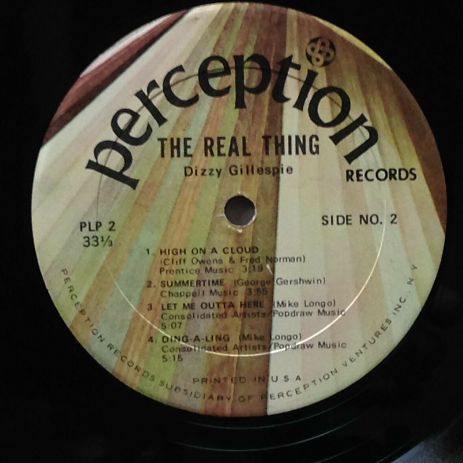 Pic 3 Dizzy Gillespie-The Real Thing-Perception 2-JAMES MOODY