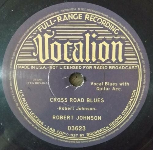 Robert Johnson Cross Road Blues Guitar Tab in A Major - Download & Print  - SKU: MN0086752