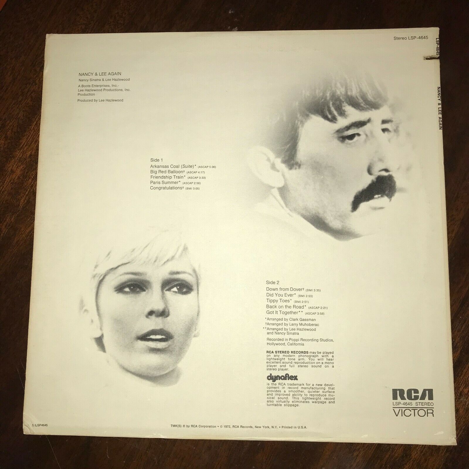 Pic 1 NANCY SINATRA & LEE HAZLEWOOD ?– Nancy & Lee Again LP  -original press 1972 NM